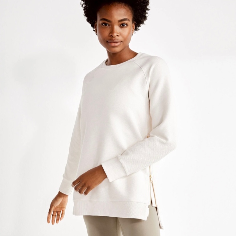 Varley Tunic Sweatshirt - Cream (Size medium)